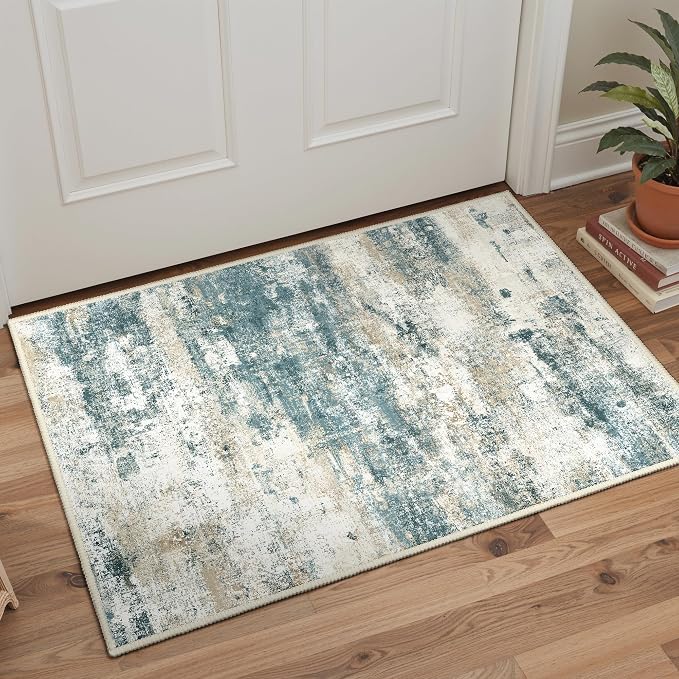 2x3 Rugs for Entryway Entrance Kitchen Bathroom, Machine Washable Modern by BEIMO