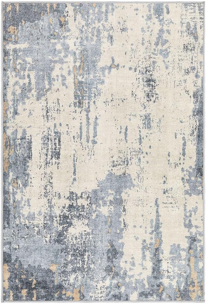 UERMEI 2x3 Entryway Area Rug: Washable Neutral Modern Abstract Small Rug - Image 7