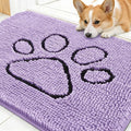 OLANLY Dog Door Mat for Muddy Paws 30x20, Paw Print Design, Absorbs Moisture by OLANLY