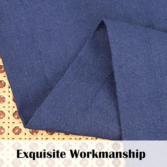 FRAMICS Boho Kitchen Curtains, 36 Inch Length, Farmhouse Cotton Linen Tier - Image 5