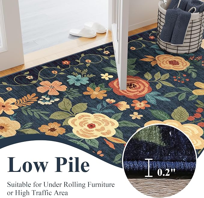 DUKINO 3x16 Runner Rug for Hallway, Non Slip Long Washable Rug, Low Pile - Image 6