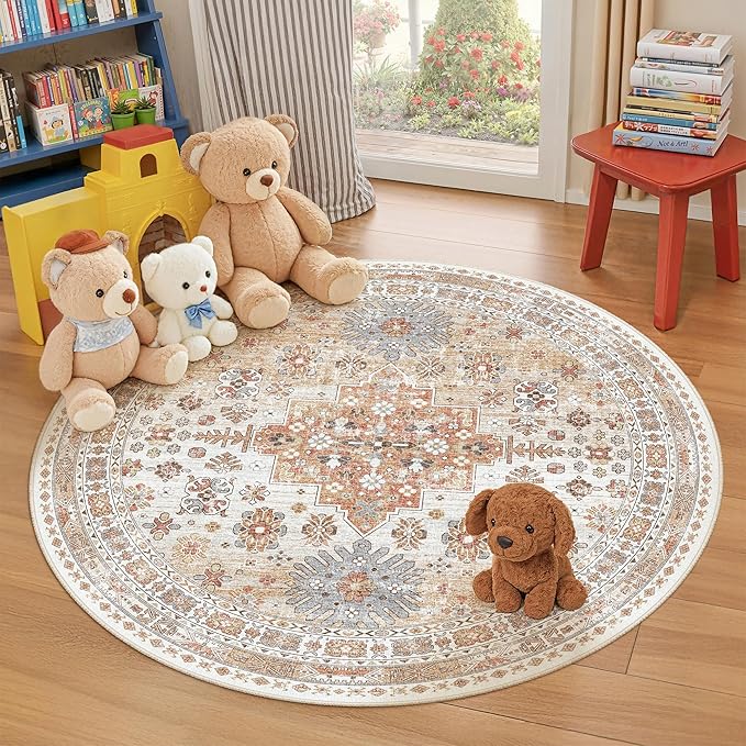 zesthome Washable Round Area Rugs - Image 3