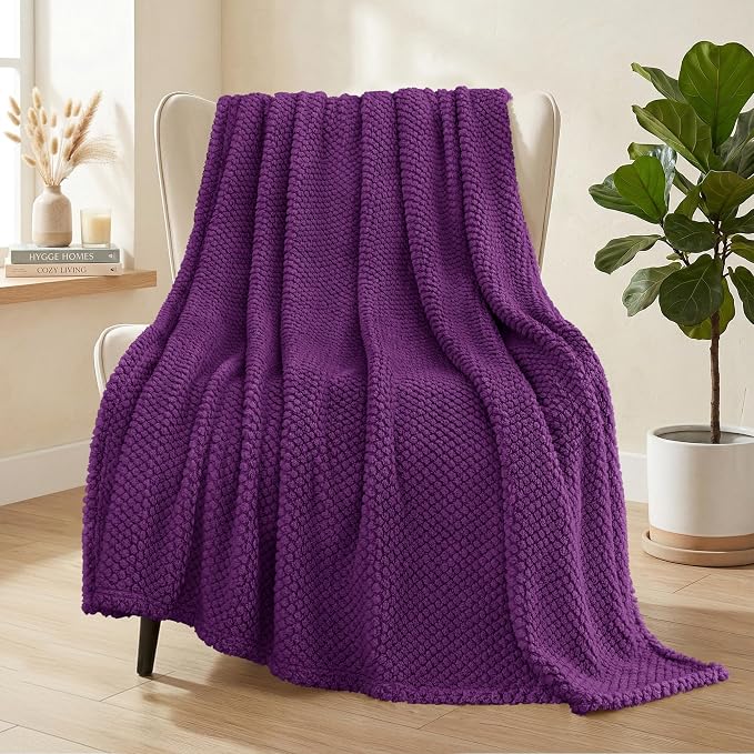 Whale Flotilla Extra Large Fuzzy Fleece Throw Blanket by WHALEFLOTILLA