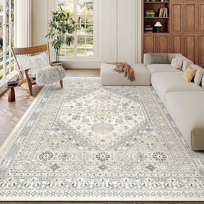 zesthome 7x9 Area Rug, Super Soft Washable Rugs by Zesthome