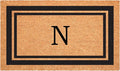 Calloway Mills 152961830N Black Border 18" x 30" Monogram Doormat by Callowaymills