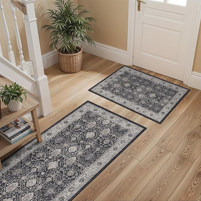 Kitchen Sink Rugs Set 0f 2: Washable Non-Slip Hardwood Floor Mat - Image 3