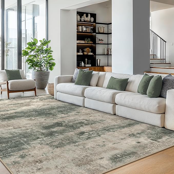 BEIMO Area Rugs 9x12 for Living Room Bedroom, Modern Abstract Machine Washable - Image 2
