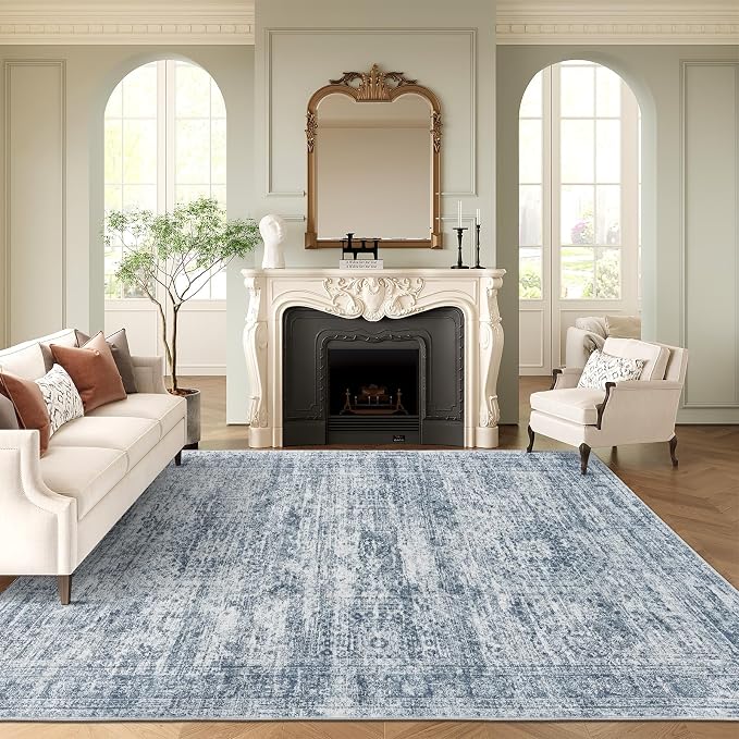 Washable Area Rug 8x10, Large Soft Rugs by Soalmost