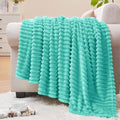 BEDELITE Fleece Blanket Twin Size – 3D Ribbed Jacquard Soft and Warm Decorative by BEDELITE