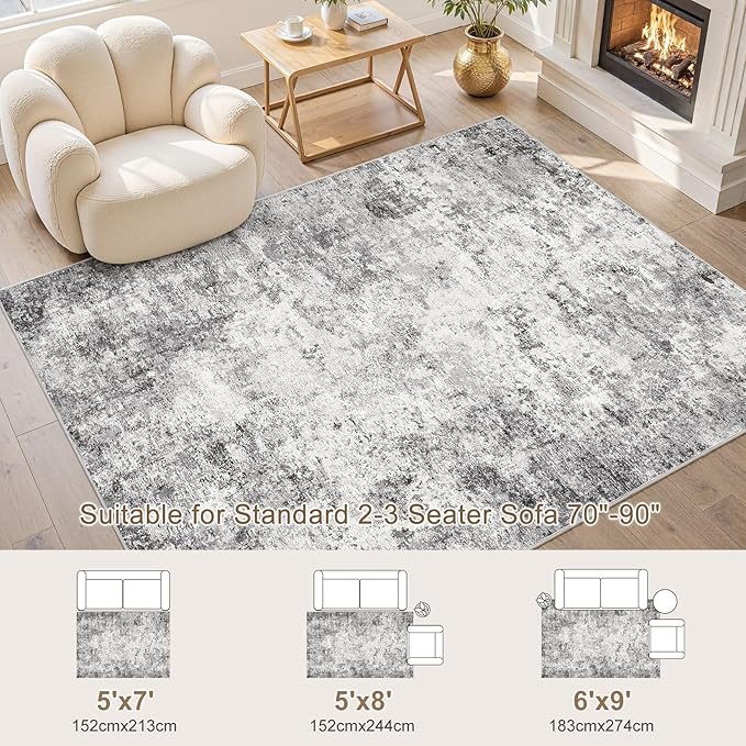 UERMEI 6x9 Area Rug Living Room Rugs - Image 2