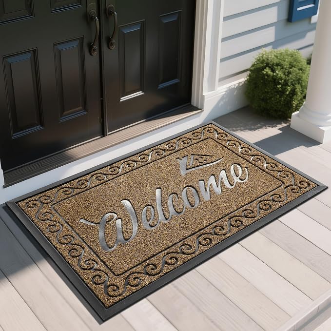 Yimobra Welcome Mat, Heavy Duty Sturdy Door Mats by Yimobra
