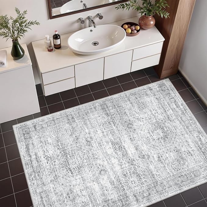 3x4 Washable Area Rug for Entryway, Soft Kitchen Rugs Non Slip for Dining Room - Image 5