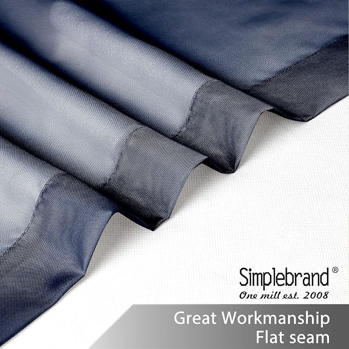 Simplebrand Sheer Curtains 72 Inches Long 2 Panels - Image 3