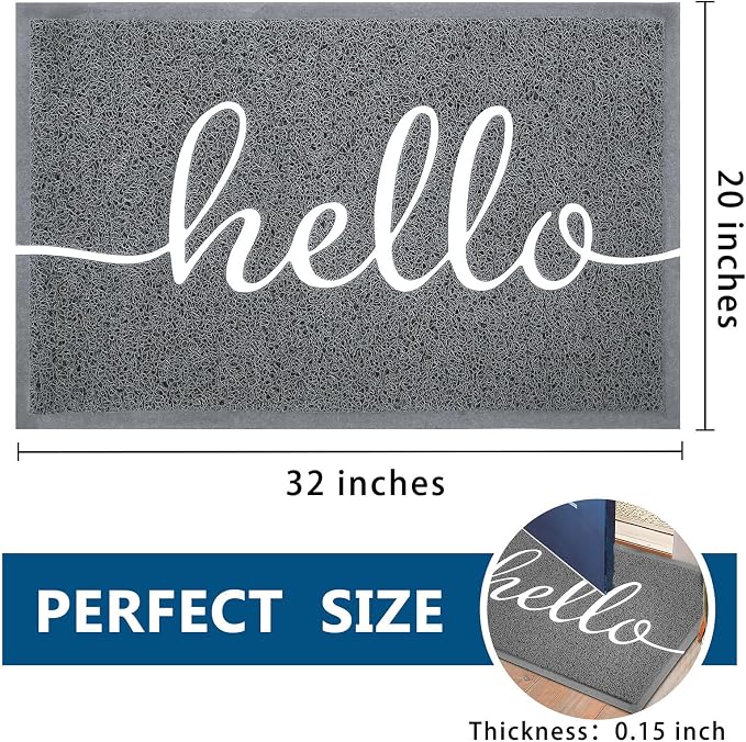 EARTHALL Funny Hello Mats Outdoor, Front Door Mat - Image 2