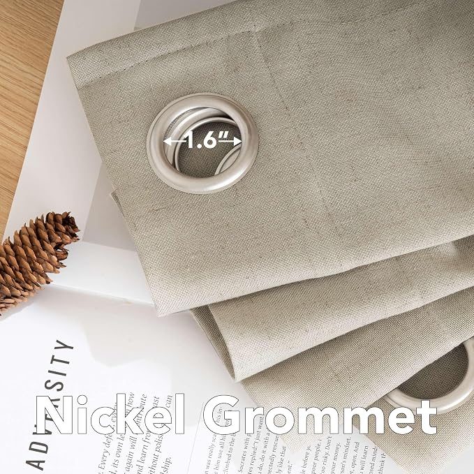 H.VERSAILTEX Living Room Linen Curtains - Image 5