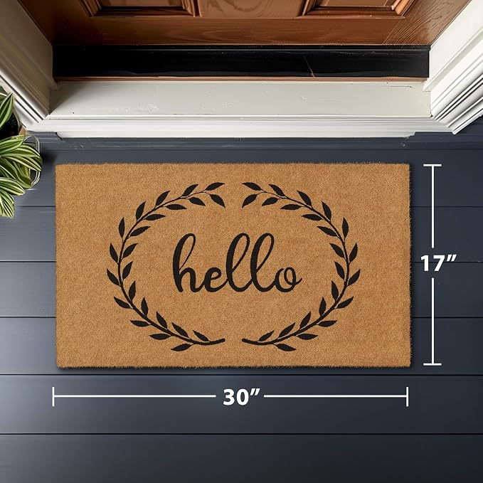 Barnyard Designs Natural Coco Coir Heavy Duty Backing Doormat - Image 3