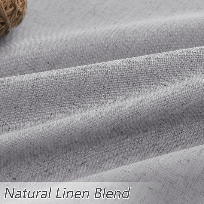 Guken Grey 100% Blackout Curtains 84 Inch Length 2 Panels Set - Image 3