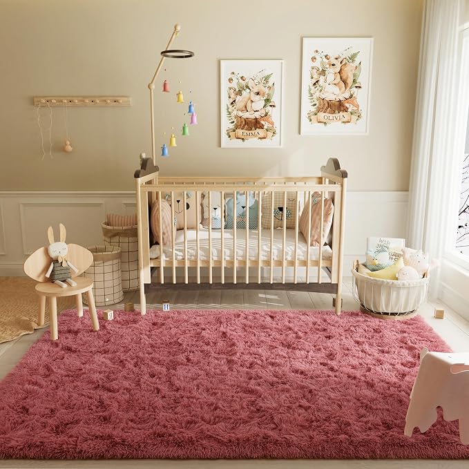LOCHAS Ultra Soft Indoor Modern Area Rugs Fluffy Living Room Carpets - Image 3