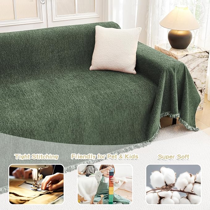 MYSKY HOME Oversized Sofa Covers Couch Covers - Image 3