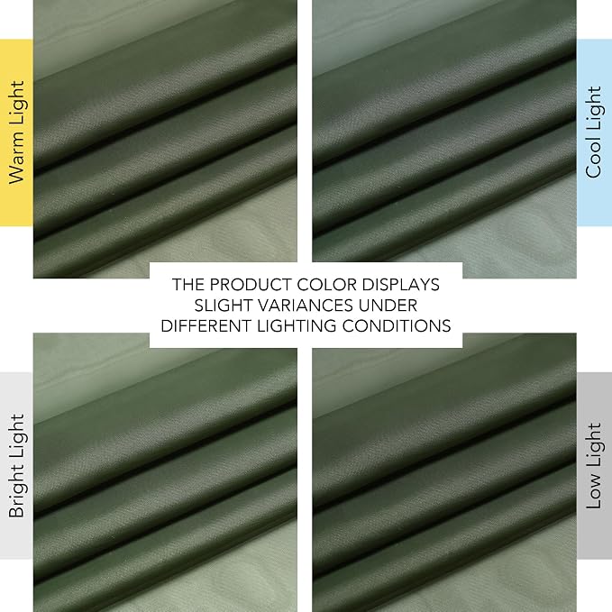 NICETOWN Forest Green Sheer Curtains 96inches Long - Image 7