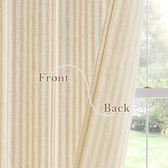 RYB HOME Kitchen Striped Curtains - Image 5