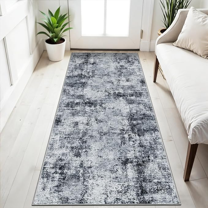 2x5 Washable Runner Rug for Hallway: Non Slip Entryway Runners Rugs by WIEVEDENS