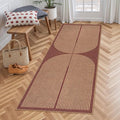Lahome Enfys Modern Rainbow Easy Jute 2x6 Runner Rug, Farmhouse Stain Resistant by Lahome
