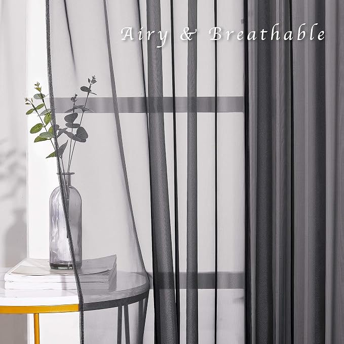 NICETOWN 96" Long Sheer Curtains - Image 5