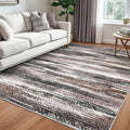 Lansny Modern Abstract 5x7 Machine Washable Area Rug Non-Slip Soft Bedroom by lansny