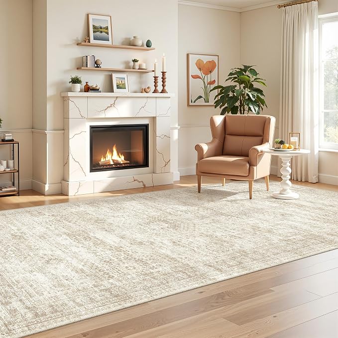 4x8 Rug for Bedroom, Wide Runner Rug for Hallway, Non Slip Washable Runner Rug - Image 3