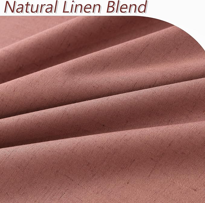 Guken 100% Blackout Curtains 120 Inch Length 2 Panels Set - Image 3