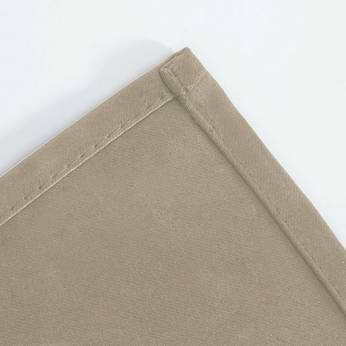 LEMOMO Blackout Curtains 66 x 84 inch/Beige Curtains Set of 2 Panels/Thermal - Image 8