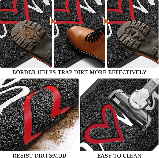 BeneathYourFeet Door Mat, Welcome Mat Low Profile Floor Mat Front Doormat - Image 5