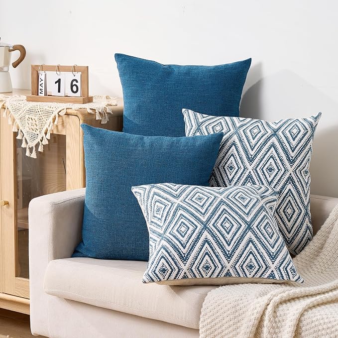 HPUK Decorative Throw Pillow Covers Set of 4 Couch Pillows Accent Cushion Cover - Image 5