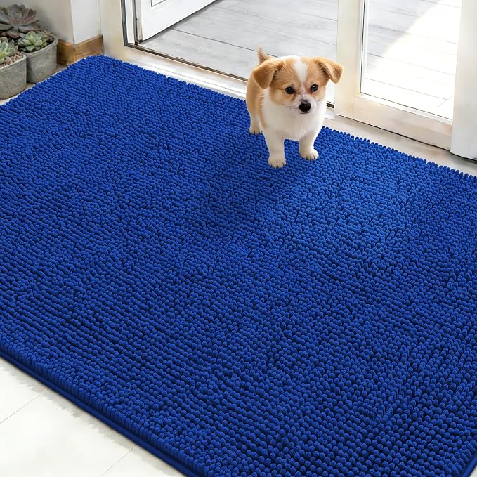 OLANLY Dog Door Mat for Muddy Paws 48x30, Absorbs Moisture and Dirt, Absorbent by OLANLY