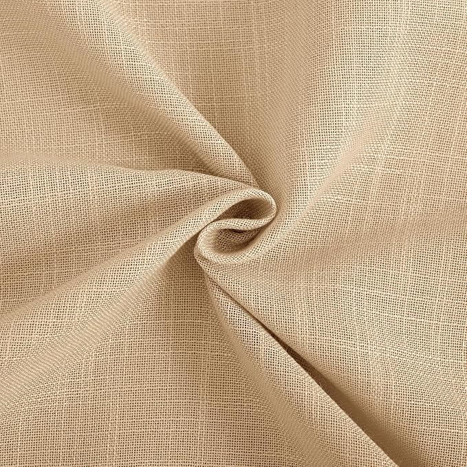 Tan Linen Curtains 72 inches Long - Image 5