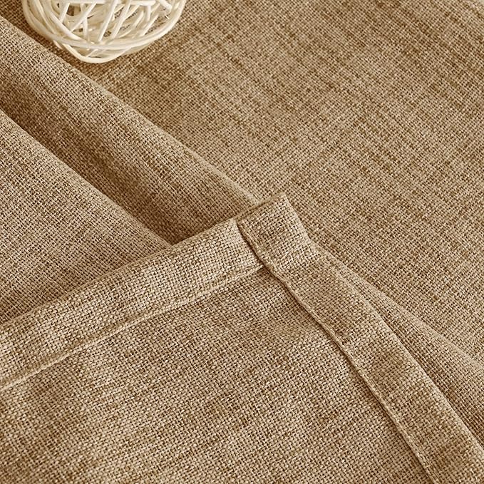 YoungsTex Burlap Linen Curtains 72 Inch Length - Image 7