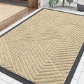 Smiry Front Door Mat Outside Entrance, Heavy Duty Sturdy Natural Rubber Doormat by Smiry
