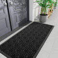 Smiry Front Door Mat Outside Entrance, Heavy Duty Sturdy Natural Rubber Doormat by Smiry