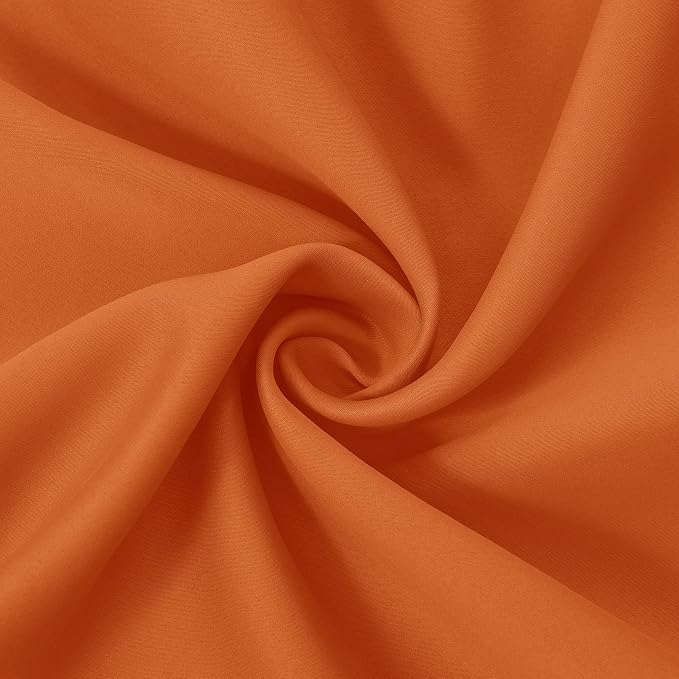 LEMOMO Blackout Curtains 66 x 95 inch/Orange Curtains Set of 2 Panels/Thermal - Image 5