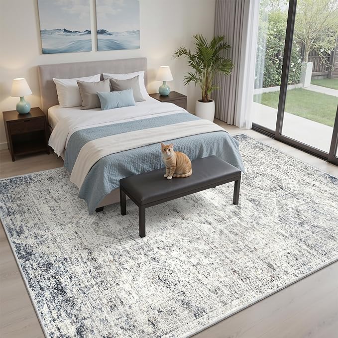 6x9 Area Rug for Living Room Washable 6x9 Non-Slip Modern Rugs for Bedroom - Image 3