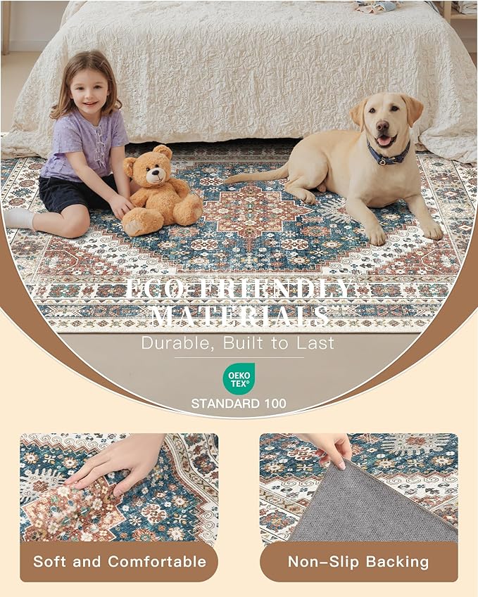Madane Hallway Runner Rug 2x12, Extra Long Washable Runner Rugs - Image 6