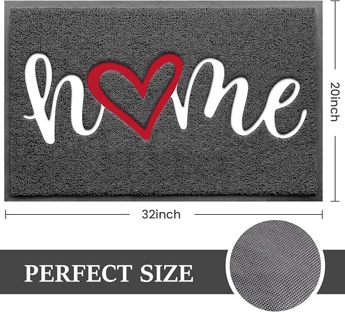 BeneathYourFeet Door Mat, Welcome Mat Low Profile Floor Mat Front Doormat - Image 3