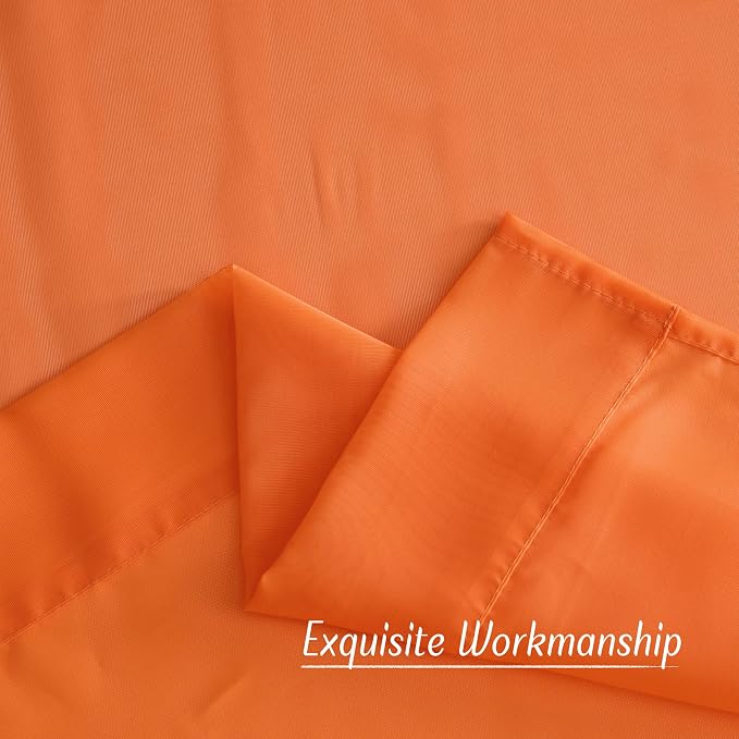 NICETOWN Orange Sheer Window Curtains - Image 7