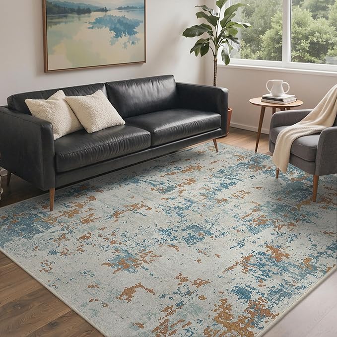 BEIMO Area Rugs 5x7 for Living Room Bedroom, Modern Abstract Machine Washable by BEIMO