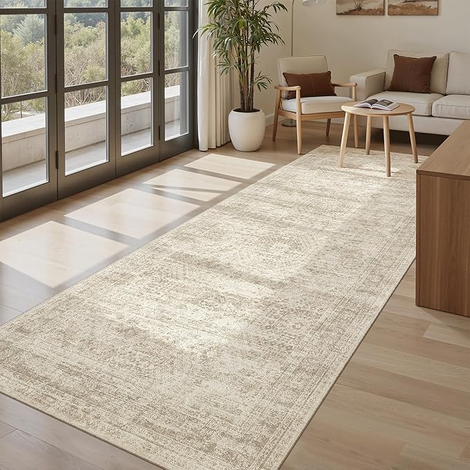 Soalmost Hallway Runner Rug 4x8 Wide: Washable Thin Runners - Image 2