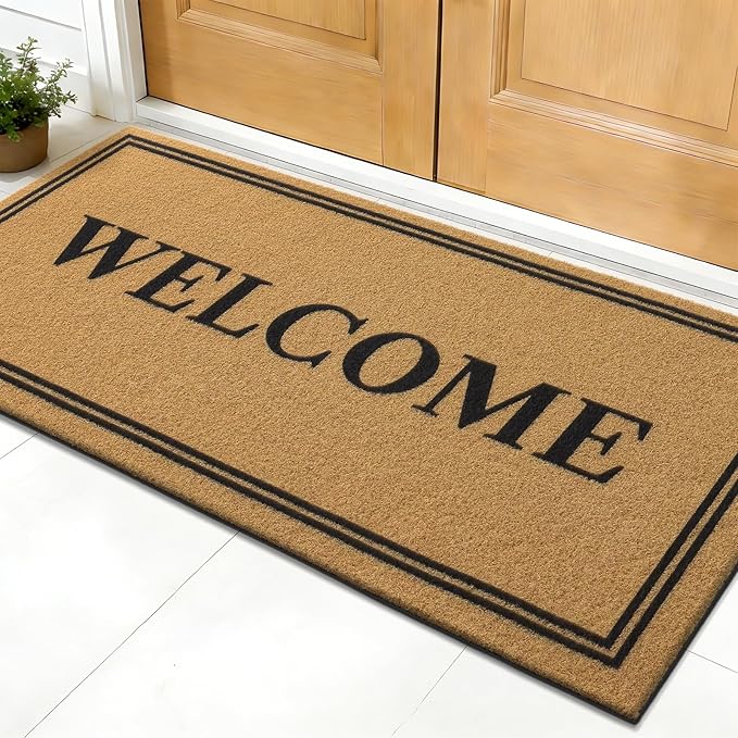 OLANLY Front Door Mat, Low Profile Doormat, Stain and Fade Resistant, by OLANLY