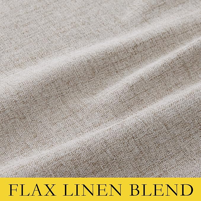 NICETOWN Natural Short 100% Blackout Curtains 63" Lenghth Burg - Image 4