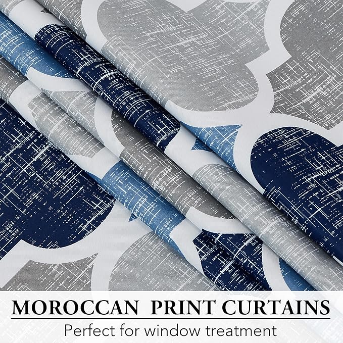 Beauoop 100% Blackout Curtains 72 Inches Long 2 Panels - Image 4