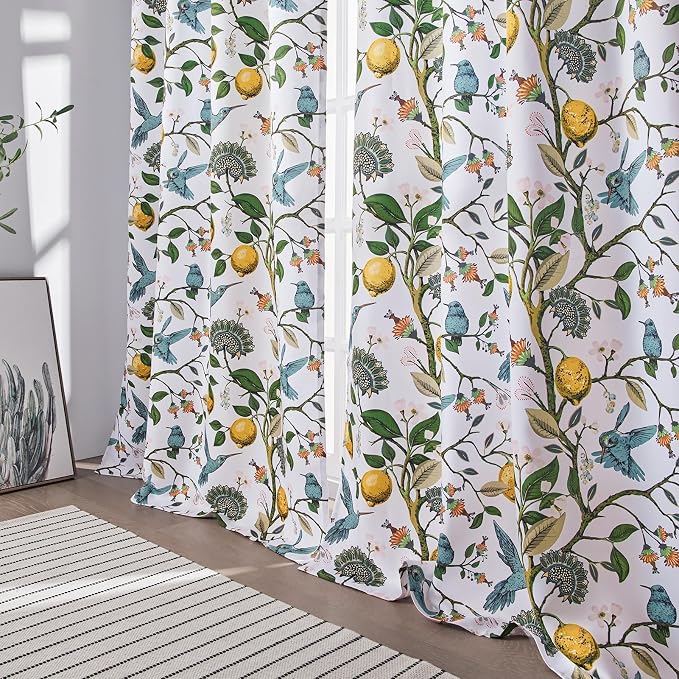Topfinel Floral Curtains & Drapes Coquette Winter Blackout Elegant Vintage - Image 8